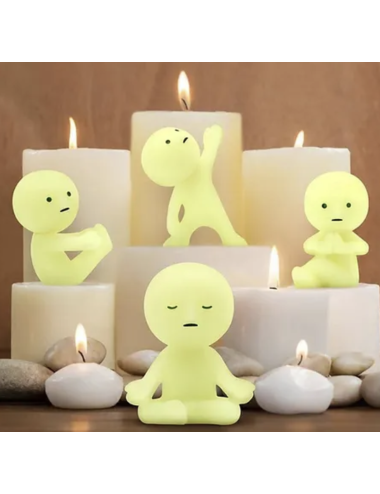 Smiski Yoga – Figurine Surprise 1 Pièce – Modèle Aléatoire