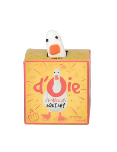 Squishy d’Oie d’Honneur – Oie Anti-Stress avec Doigt d’Honneur