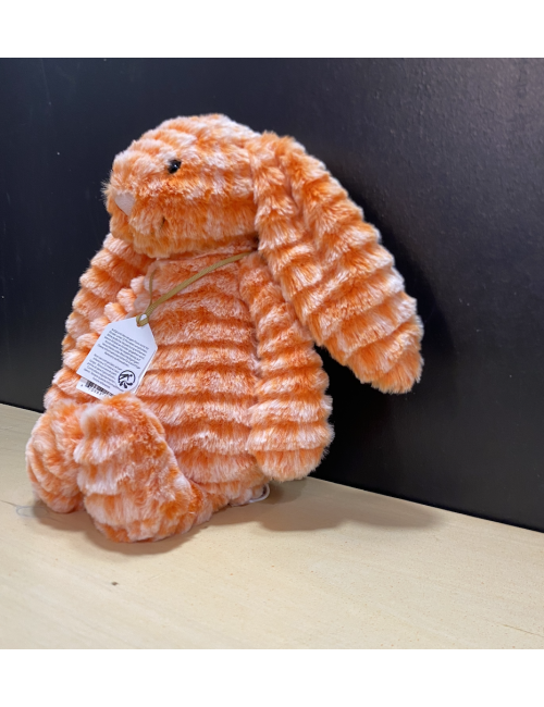 Jellycat Fizzleskip Bunny Original – Lapin Orange 31 cm