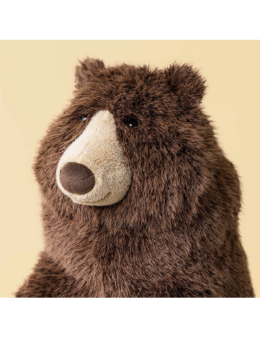 Jellycat Bizzlestomp Bear – Grand Ours en Peluche 40 cm