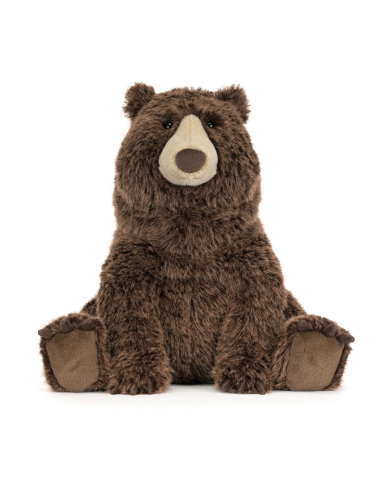 Jellycat Bizzlestomp Bear – Grand Ours en Peluche 40 cm