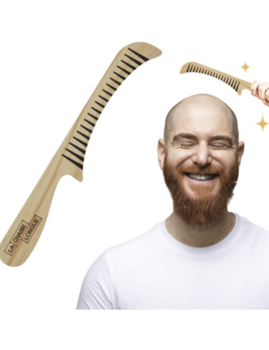 Peigne pour chauve en bois - cadeau humoristique Holala