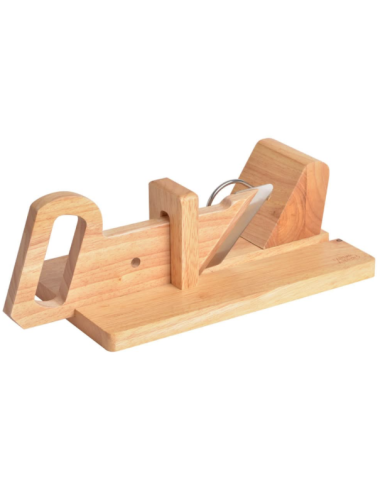 Trancheuse à saucisson en bois – Coupe-saucisson avec lame inox
