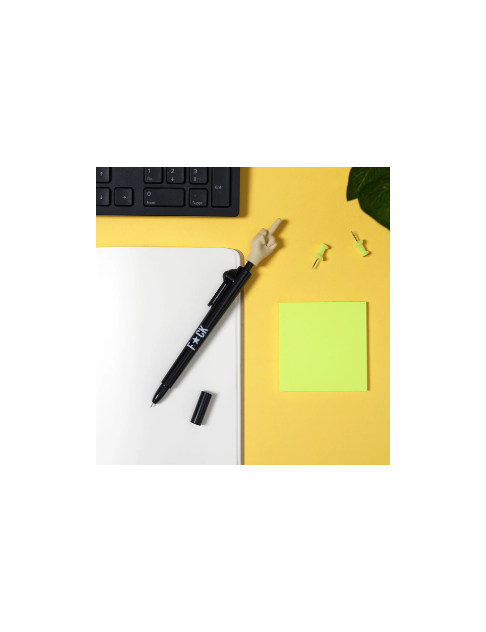 Stylo doigt d’honneur pop-up – Stylo humoristique