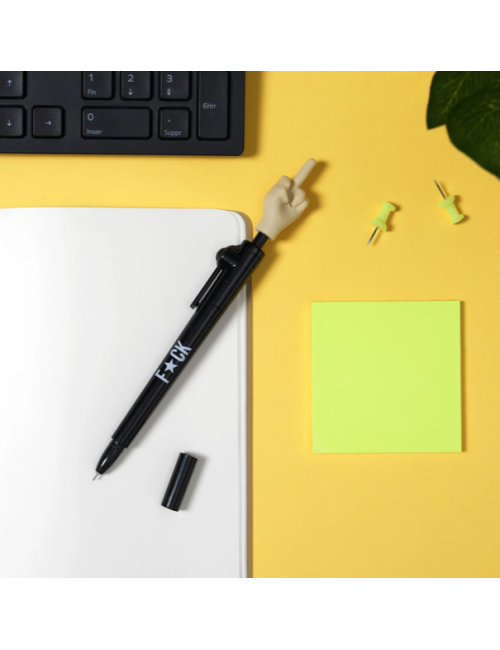Stylo doigt d’honneur pop-up – Stylo humoristique