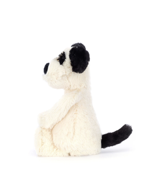 Peluche Jellycat Bashful Black & Cream Puppy – Petit modèle