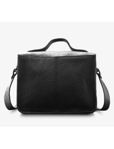 Sac Mademoiselle George Argenté Noir en cuir – PAUL MARIUS