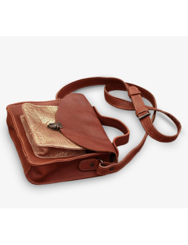 Sac Mademoiselle George Naturel Doré en cuir – PAUL MARIUS