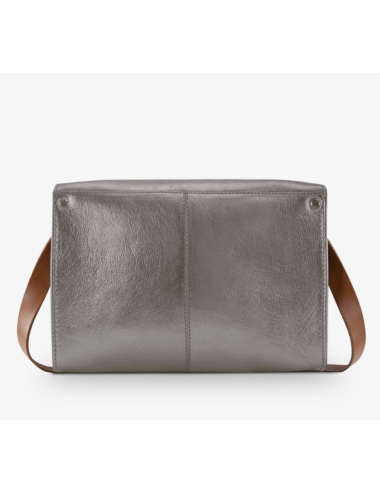 Sac L’Indispensable Acier en cuir métallisé – PAUL MARIUS