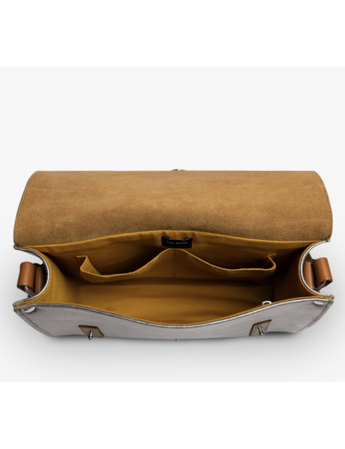 Sac L’Indispensable Acier en cuir métallisé – PAUL MARIUS