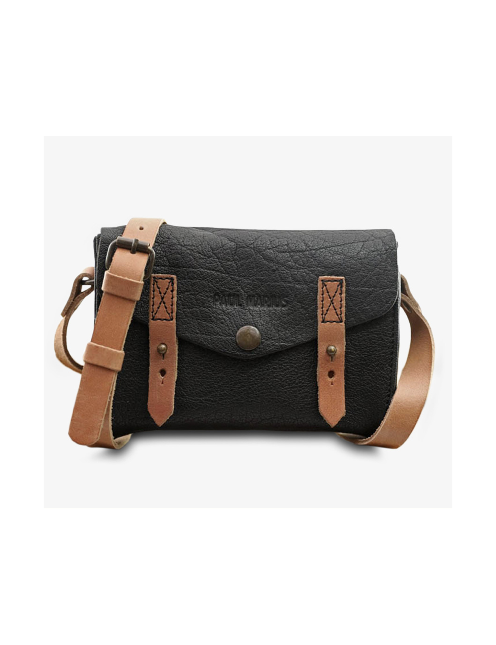 Sac LeMini Indispensable Noir en cuir – PAUL MARIUS