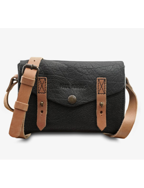 Sac LeMini Indispensable Noir en cuir – PAUL MARIUS
