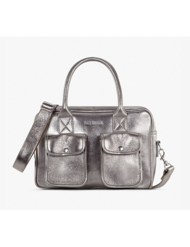Sac LeDandy S Acier en cuir métallisé – PAUL MARIUS