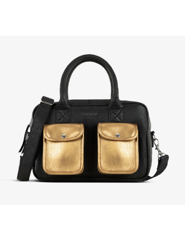 Sac LeDandy S Noir Doré en cuir – PAUL MARIUS