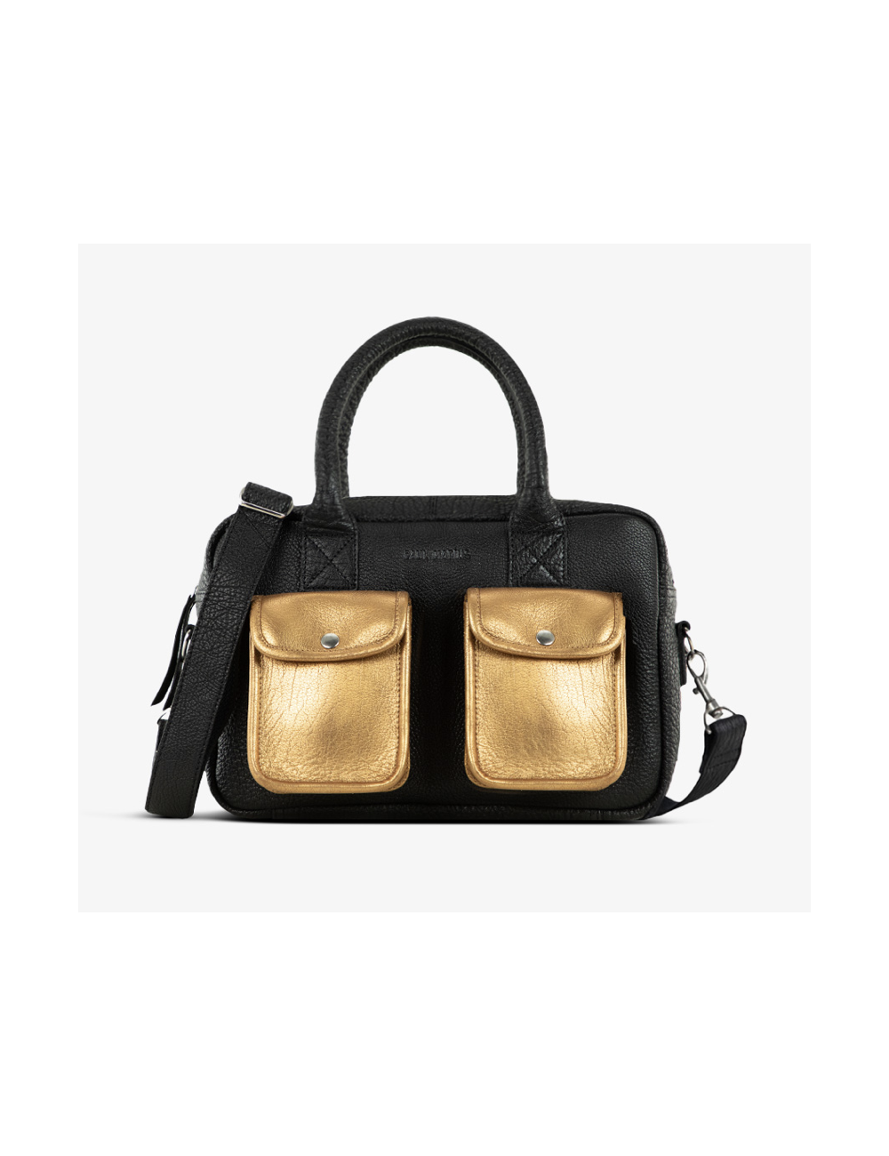 Sac LeDandy S Noir Doré en cuir – PAUL MARIUS