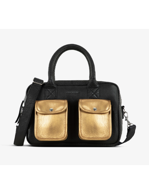 Sac LeDandy S Noir Doré en cuir – PAUL MARIUS