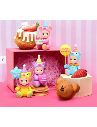 Sonny Angel Birthday Bear – Figurine ourson surprise à collectionner