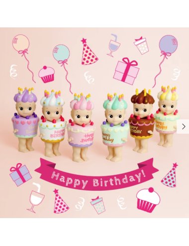 Sonny Angel Happy Birthday – Figurine surprise à collectionner