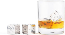 Charger l&#39;image dans la galerie, Ensemble de pierres à whisky Outset en acier inoxydable, 4 refroidisseurs dés
