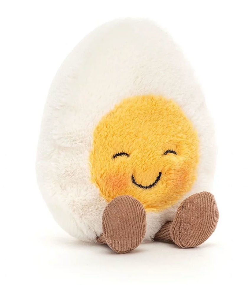 JELLYCAT - peluche oeuf boiled egg blushing