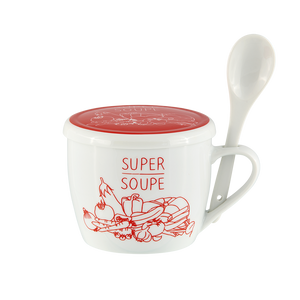 Bol à soupe avec couvercle "super soupe" 55cl