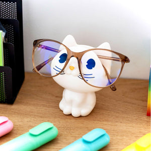 PYLONES - repose lunettes chat blanc