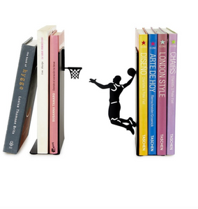 Serre-livres slam dunk basket noir métal Balvi