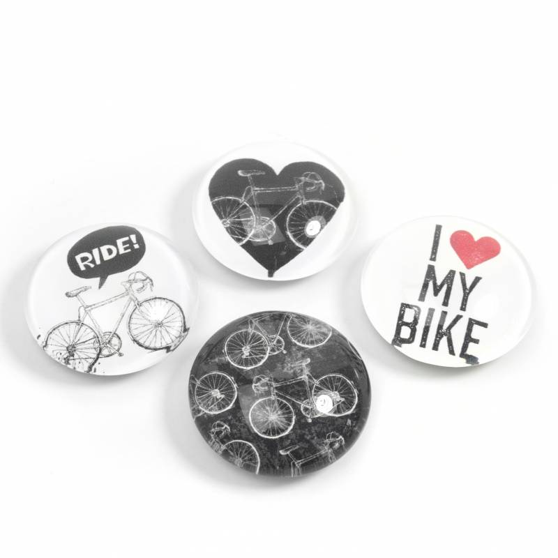magnets en verre vélo