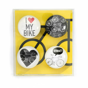 magnets en verre vélo